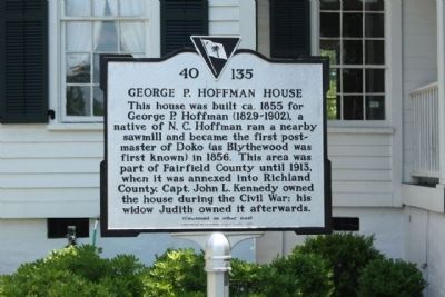 George P. Hoffman House Marker image. Click for full size.