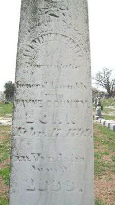Benjamin A. Clark Inscription image. Click for full size.