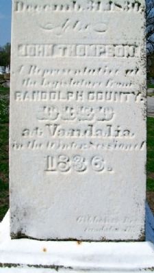 John Thompson Inscription image. Click for full size.
