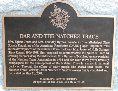 DAR and the Natchez Trace Marker image. Click for full size.