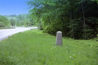 Site of the Nathanial Dickinson House Marker. Click for full size. Site of the Nathanial Dickinson House Marker image. Click for full size.