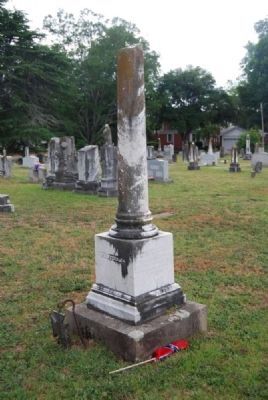 Winfield W & A. Poinsett Lindsay Tombstone<br>Due West A.R.P. Church Cemetery<br>East Corner image. Click for full size.