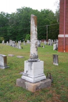 Winfield W & A. Poinsett Lindsay Tombstone<br>Due West A.R.P. Church Cemetery<br>West Corner image. Click for full size.