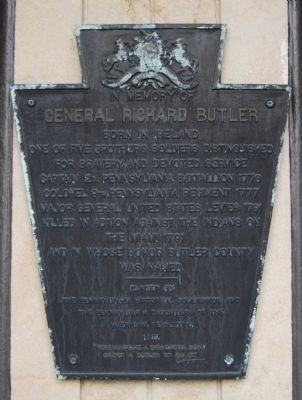General Richard Butler Marker image. Click for full size.