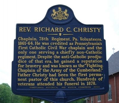 Rev. Richard C. Christy Marker image. Click for full size.