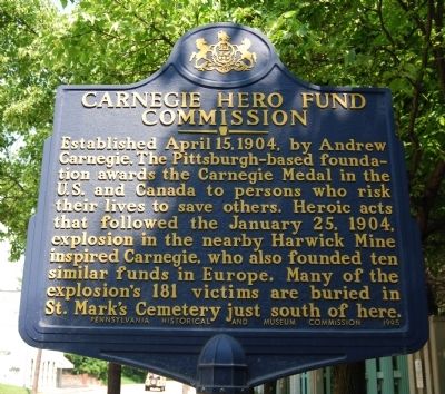 Carnegie Hero Fund Commission Marker image. Click for full size.