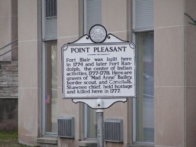 Point Pleasant Marker, side two image. Click for full size.