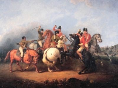 The Battle of Cowpens. Click for full size. The Battle of Cowpens image. Click for full size.