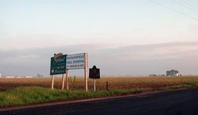 Looking N/W - - First Indiana Natural Gas Well Marker image. Click for full size.