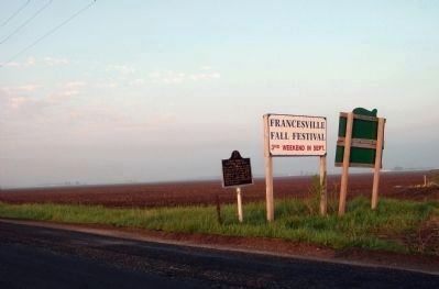 Looking S/W - - First Indiana Natural Gas Well Marker image. Click for full size.