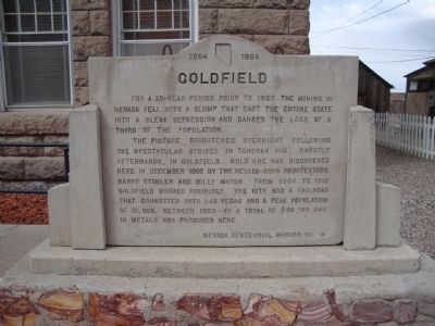 Goldfield Marker image. Click for full size.