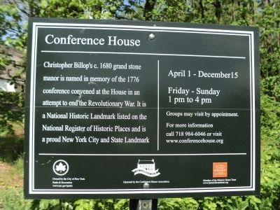 Conference House Marker image. Click for full size.