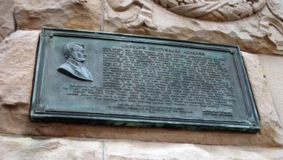 Lincoln's Gettysburg Address Marker image. Click for full size.