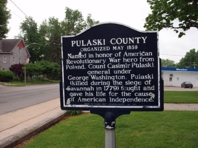 Pulaski County (Indiana) Marker. Click for full size. Pulaski County (Indiana) Marker image. Click for full size.