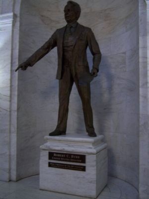 State Capitol, Senator Robert C. Byrd image. Click for full size.