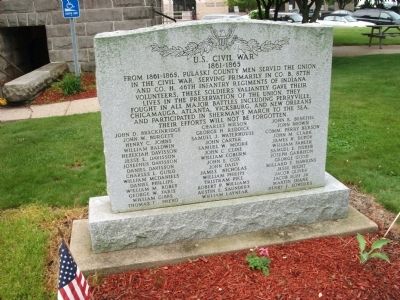 U.S. Civil War Honor Roll Marker image. Click for full size.