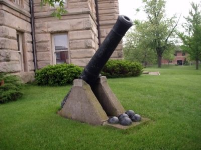 East - Cannon (South Side of Courthouse). Click for full size. East - Cannon (South Side of Courthouse) image. Click for full size.