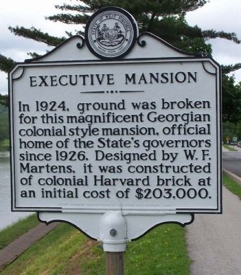 Executive Mansion Marker image. Click for full size.