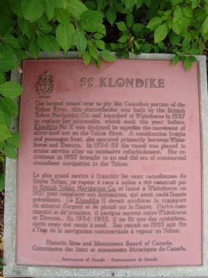 SS Klondike Marker image. Click for full size.