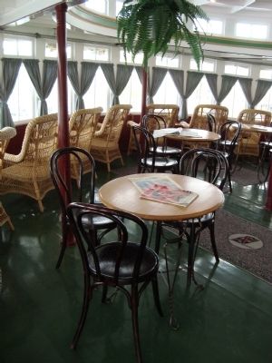 SS Klondike passenger lounge. Click for full size. SS Klondike passenger lounge image. Click for full size.