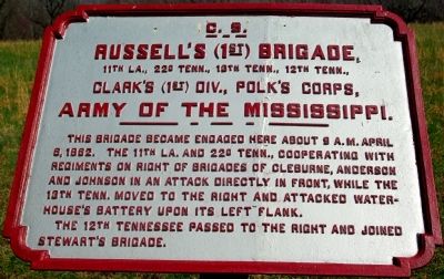 Russell's Brigade Marker image. Click for full size.