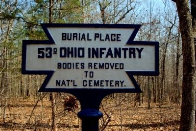 53rd Ohio Infantry Marker. Click for full size. 53rd Ohio Infantry Marker image. Click for full size.