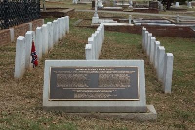 The Unknown Soldiers of Brown Hospital Marker image. Click for full size.