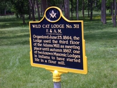 Wild Cat Lodge No. 311 Marker image. Click for full size.