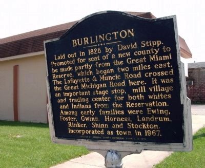 Obverse View - - Burlington Marker image. Click for full size.