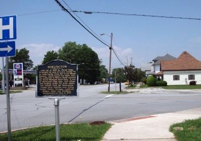 Looking North - - Burlington Marker image. Click for full size.
