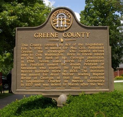 Greene County Marker image. Click for full size.
