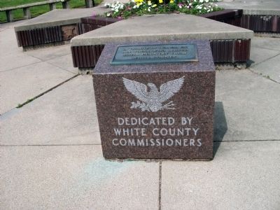 Wide View - - White County War Memorial Marker image. Click for full size.