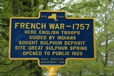 French War - 1757 Marker image. Click for full size.