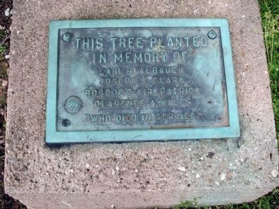 Memorial Tree Plaque image. Click for full size.