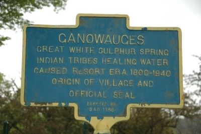 Ganowauges Marker. Click for full size. Ganowauges Marker image. Click for full size.