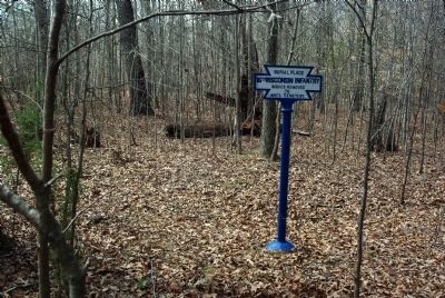 16th Wisconsin Infantry Marker. Click for full size. 16th Wisconsin Infantry Marker image. Click for full size.