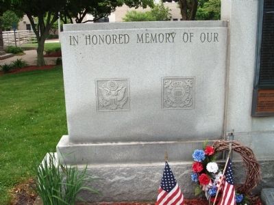Left Side - - Pulaski County Honor Roll Memorial Marker image. Click for full size.