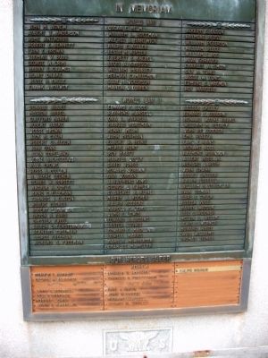 Honor Roll Section - - Pulaski County Honor Roll Memorial Marker image. Click for full size.