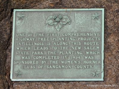 Highway Tree Planting Marker. Click for full size. Highway Tree Planting Marker image. Click for full size.