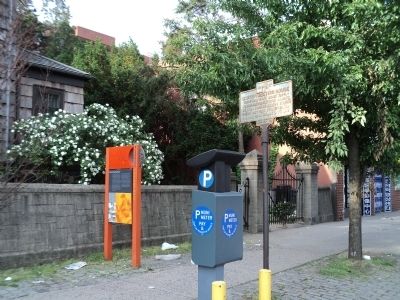 Marker in Flushing, Queens. Click for full size. Marker in Flushing, Queens image. Click for full size.