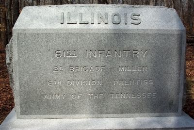 61st Illinois Infantry Marker image. Click for full size.