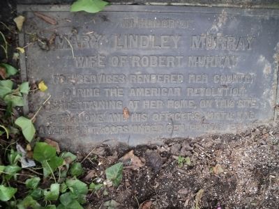 Mary Lindley Murray Marker image. Click for full size.