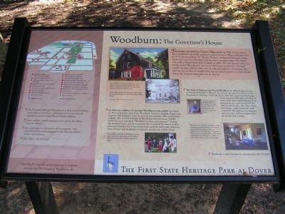 Woodburn: The Governor's House Marker image. Click for full size.