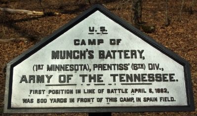 Camp of Munch's Battery Marker image. Click for full size.