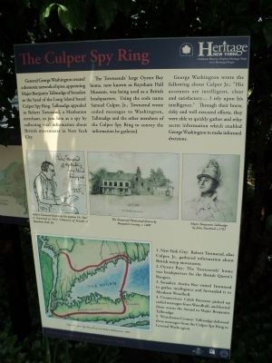 The Culper Spy Ring Marker image. Click for full size.