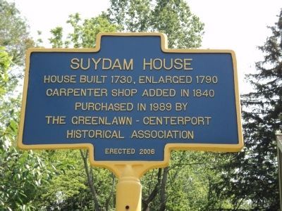 Suydam House Marker image. Click for full size.