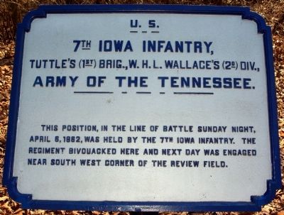 7th Iowa Infantry Marker image. Click for full size.