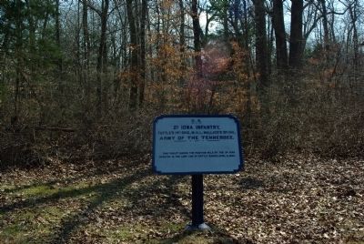 2nd Iowa Infantry Marker. Click for full size. 2nd Iowa Infantry Marker image. Click for full size.