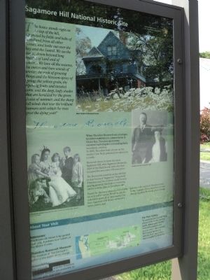 Sagamore Hill National Historic Site Marker. Click for full size. Sagamore Hill National Historic Site Marker image. Click for full size.