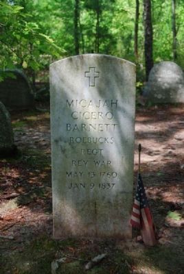 Micajah Cicero Barnett Tombstone image. Click for full size.